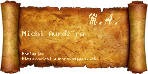 Michl Auróra névjegykártya